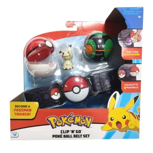 Cintura giocattolo Pokemon Clip n Carry con la figura di Mimikma Mimikyu