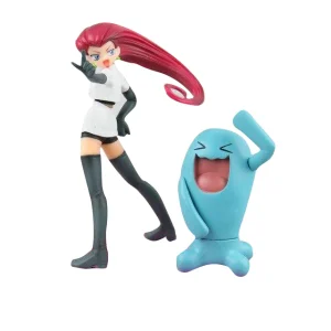 Figura Pokemon Rocket Team Jesse & Wobbuffet (6.5-13 cm)