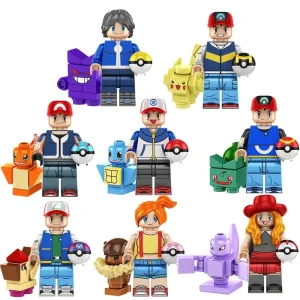 Mini Trainer Figuren mit Pokemon