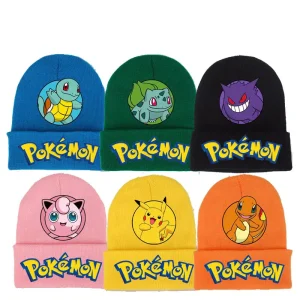 Bunte und Warme Winter Mützen mit Pokemon Motiven