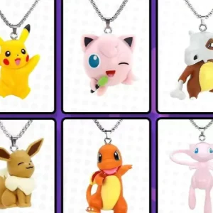 Halsketten mit Evoli, Pummeluff, Glumanda, Mew u. a. Anhänger