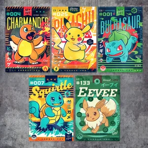 Vintage Pokémon Canvas Poster – Deine Wand im ultimativen Pokémon-Style