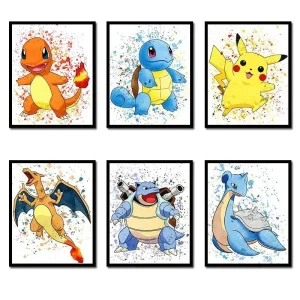 Pokemon Canvas Wandposter in vielen Motiven und Größen