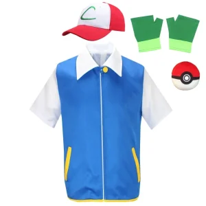 Pokemon Ash Ketchum Kostüm Set Cosplay
