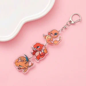 Süße Pokeom Anime Acrylic Schlüsselanhänger Keychains