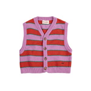 BC Striped knitted vest