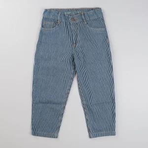 TINYCOTTONS - STRIPES DENIM BAGGY PANT