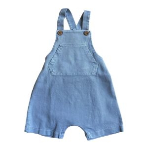 Salopette in denim Avio