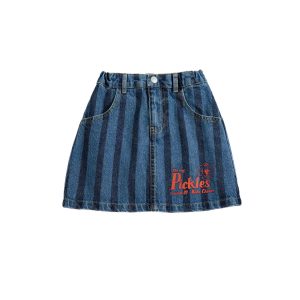 Pickles The Dog Striped denim skirt