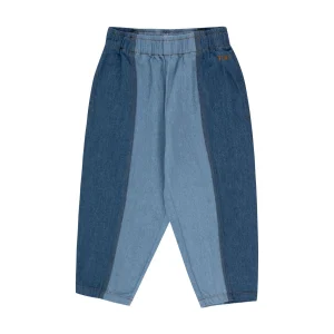 DENIM BARREL TROUSERS