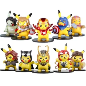 Figure di Pikachu Cosplay Avengers - Iron Man, Thor, Capitan americano ecc.
