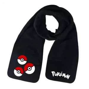 Sciarpa nera Pokemon Pokeball