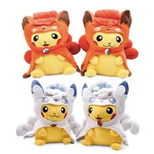 Cosplay di Pikachu come peluche Vulpix di fuoco o ghiaccio (circa 30 cm)