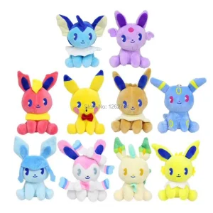 Eevee / Eevee Kawaii peluche Pokemon (Vaporeon Espeon Umbreon Leafeon)