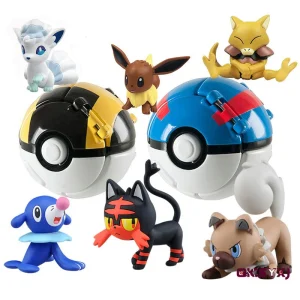 Pokeball con figura - molti motivi diversi tra cui scegliere