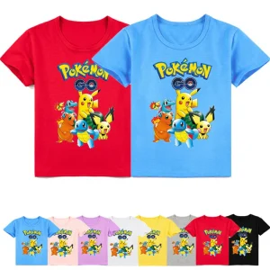 T-shirt Pokemon in cotone per bambini - tanti disegni e colori