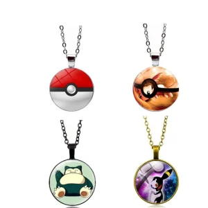 Collana Pokemon Pikachu con ciondolo (molti disegni)