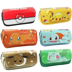 Pikachu, Pokeball, Eevee, Schiggy e altri astucci