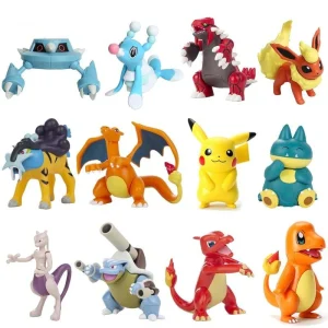 Figure Pokemon da 4 cm (Charmander Cubone Bulbasaur Alola Vulpix Fennekin Chespin Pikachu ecc.)