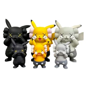 Figure anime di Pikachu in diversi colori (10 cm o 18 cm)