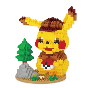 Detective Pikachu Klemm Building Block Set (675 Mattoncini)