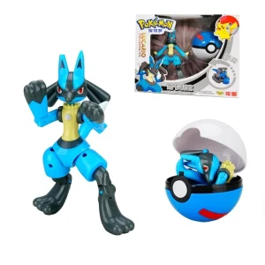 Personaggio giocattolo Lucario con Pokeball