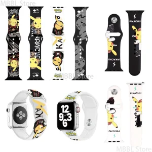 Cinturino per Apple Watch Pokemon Pikachu (40 mm o 44 mm)