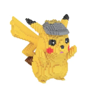 Detective Pikachu con kit cappello 3D, 1400 mattoncini