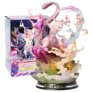 Figura da collezione Pokemon Mewtwo Mewtwo Mew Statue