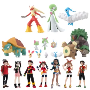 Figure Pokemon con allenatore e Pokemon - motivi diversi