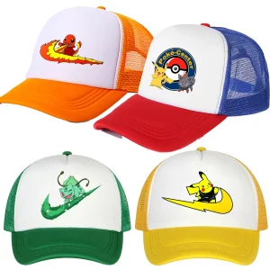 Pikachu Pokemon cappelli da baseball in molti modelli per bambini o adulti