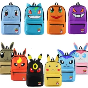 Zaino Pokemon Eevee, Haunter, Bulbasaur ecc. (diversi modelli)
