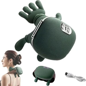 MASSAGGIATORE COLLO E CERVICALE 4D SHIATSU SENZA FILI CON CALORE MODELLO MASSAGGIO DITA